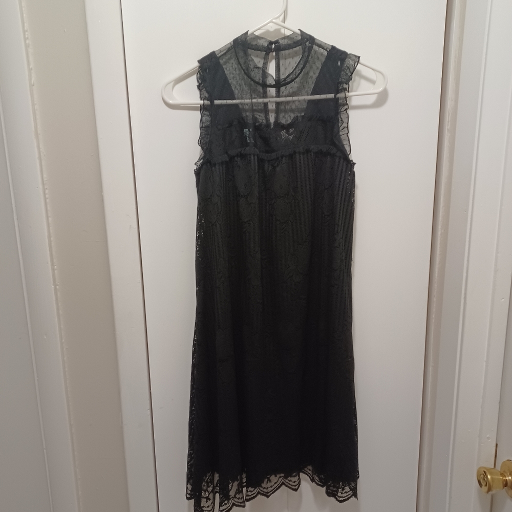Maurice Black Lace Dress